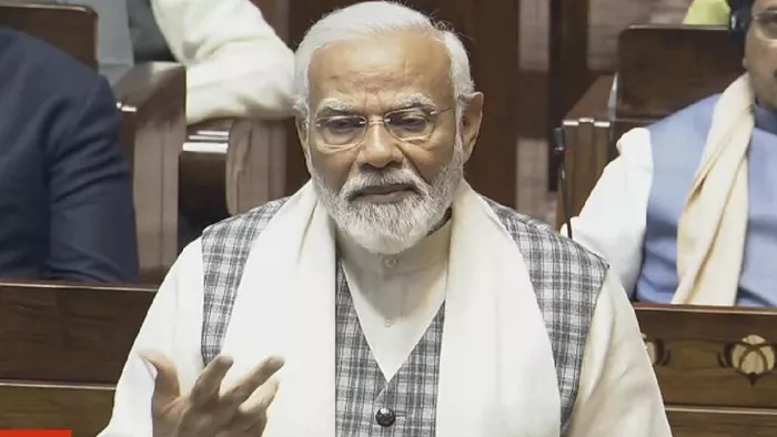 पीएम मोदी ने राज्यसभा में कांग्रेस पर निशाना साधा है