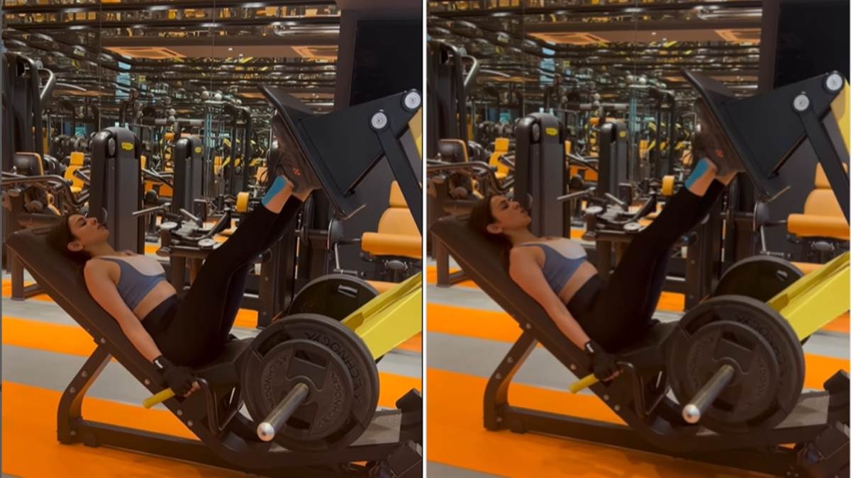 rakul preet singh is a fitness freak the actress is sweating a lot in the gym before marriage