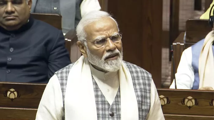 पीएम मोदी ने राष्ट्रपति के अभिभाषण पर धन्यवाद प्रस्ताव पर चर्चा का जवाब देते हुए कांग्रेस पर जमकर हमला बोला।