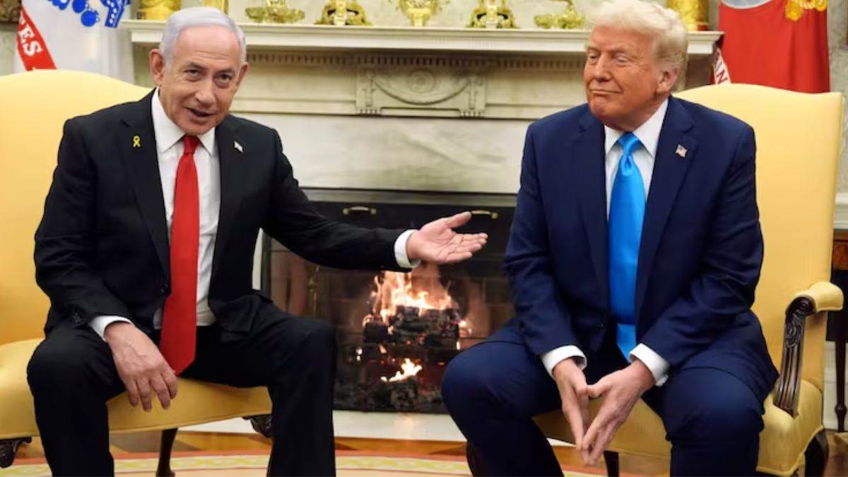 netanyahu made fun of hezbollah gift golden pager to us president donald trump