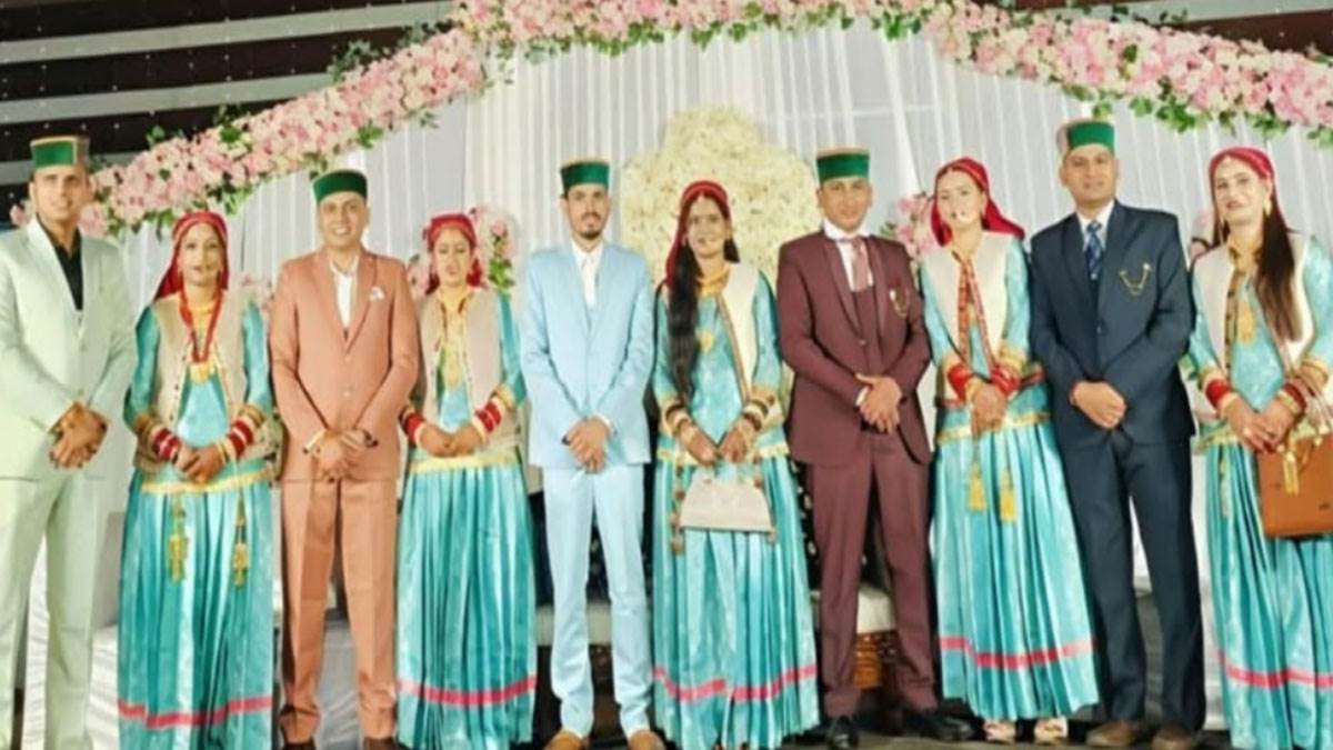 five brothers tie the knot in a unique wedding in uttarakhand