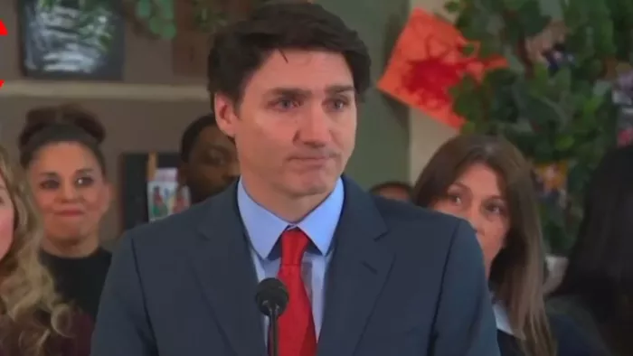 Justin Trudeau crying Video ट्रंप की नीतियों से परेशान हुए ट्रूडो। (फोटो- सोशल मीडिया)