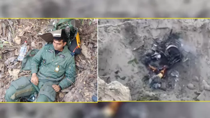 पंचकूला में फाइटर जेट क्रैश होने से मचा हड़कंप (जागरण संवाददाता)
