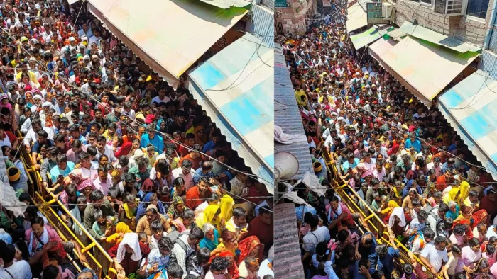 हे बांकेबिहारी! आप ही बचाओ, चीख उठे श्रद्धालु।
