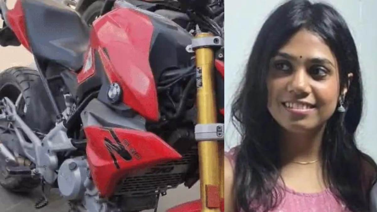 ncr tragic accident noida woman riding bmw bike dies in gurugram road mishap