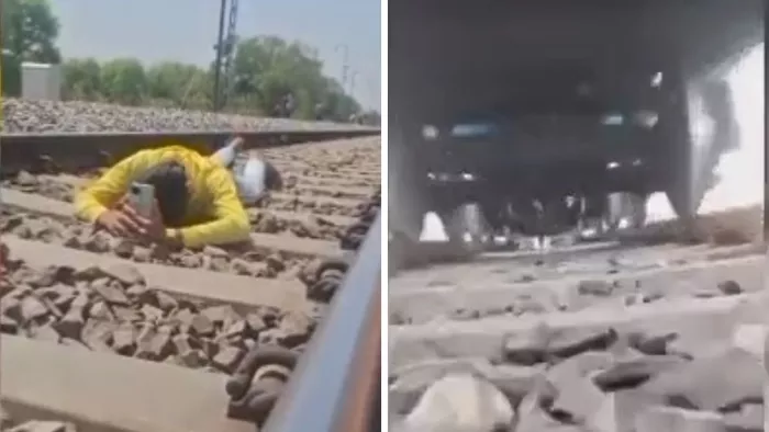 पिता का दावा है कि बेटे ने पटरी पर लेटकर वीडियो बनाई नहीं बल्कि एडिट कर वीडियो पोस्ट किया है।