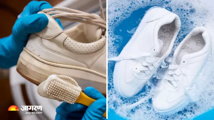 White Shoes Cleaning Tips: सफेद जूतों को चमकाने के लिए अपनाएं 5 असरदार टिप्स (Image: Freepik)
