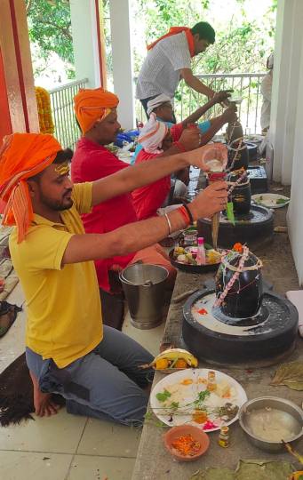 establishment of dwadash jyotirling in shiv temple
