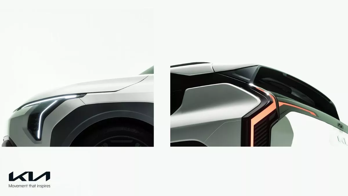Kia ने  दिखाई नई कॉम्‍पैक्‍ट Electric SUV EV3 की झलक, 23 May को होगी पेश