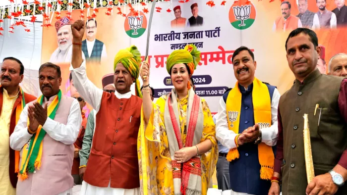 सुरेश कश्यप के समर्थन में उतरी राजस्थान की डिप्टी सीएम दीया कुमारी।