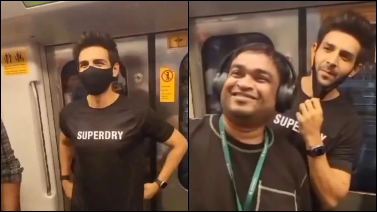 Kartik Aaryan: मुंबई ट्रैफिक से बचने के लिए कार्तिक आर्यन ने किया मेट्रो का सफर, फैंस के साथ खिंचवाईं तस्वीरें