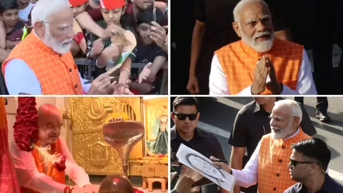 लोकसभा चुनाव 2024: अहमदाबाद में पीएम मोदी और अमित शाह ने किया मतदान।