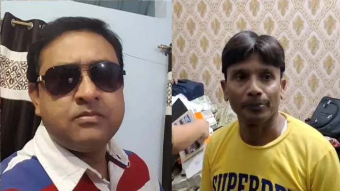 संजीव कुमार लाल और जहांगीर आलम की फाइल फोटो।