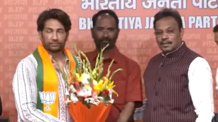 शेखर सुमन ने थामा भाजपा का दामन। फोटोः एएनआई।