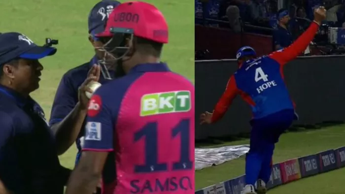 Sanju Samson Catch: संजू सैमसन के विकेट पर मचा बवाल।