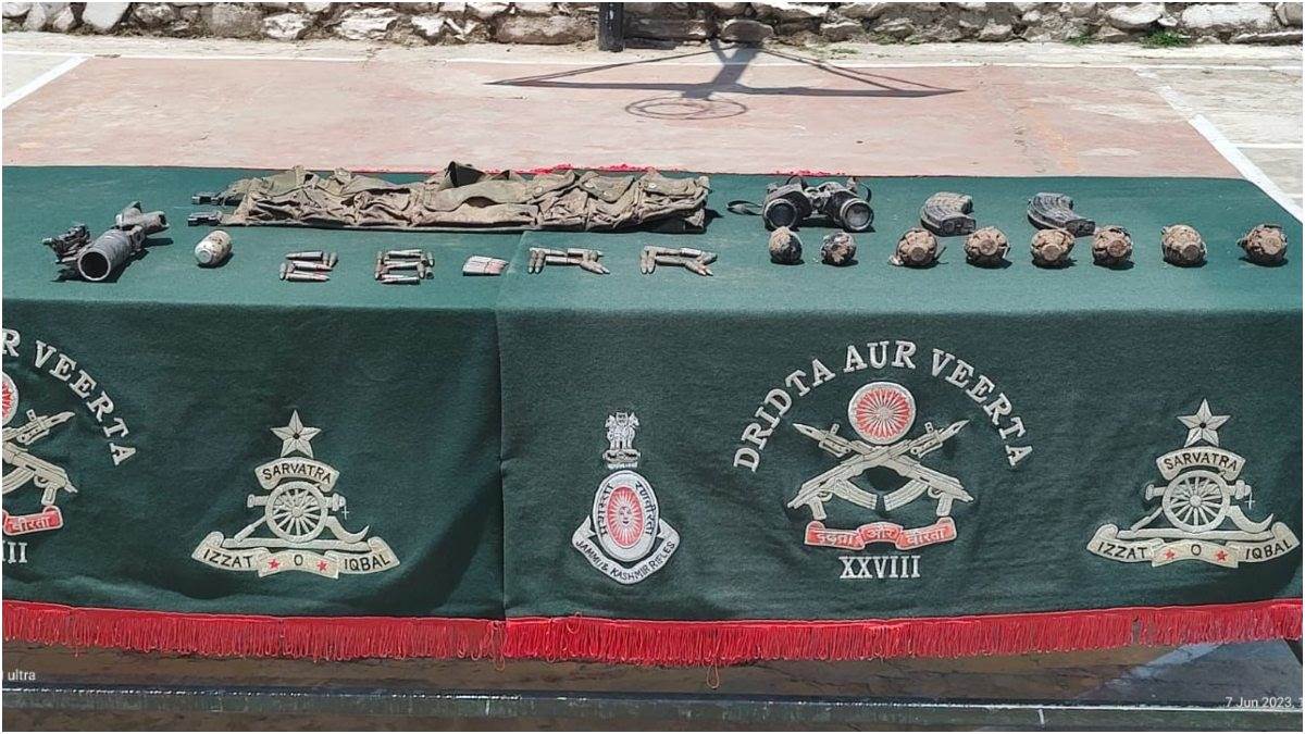 indian army busts terrorist hideout in kupwara large cache of weapons recovered