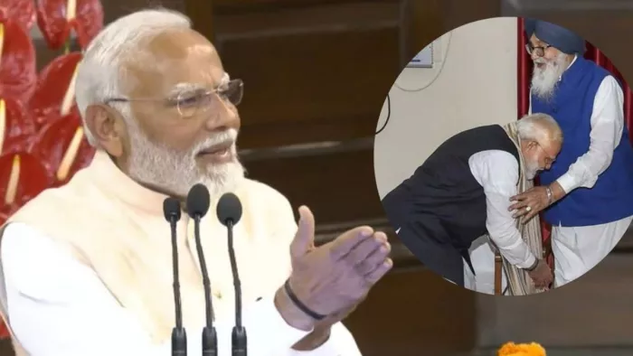 पीएम की शपथ लेने से पहले नरेंद्र मोदी को याद आए प्रकाश सिंह बादल