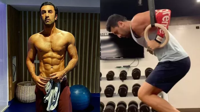 Ranbir Kapoor gym intense workout video viral