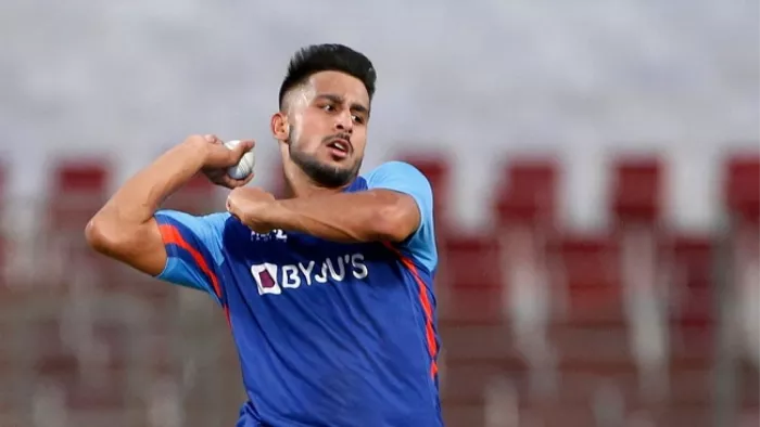 Indian fast bowler Umran Malik (AP Photo)