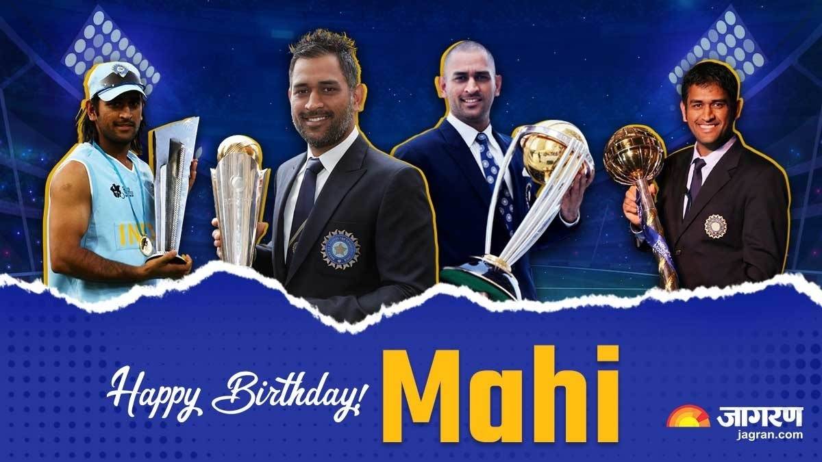 ms dhoni celebrating 42nd birthday fans and cricket world pour wishes across world lb
