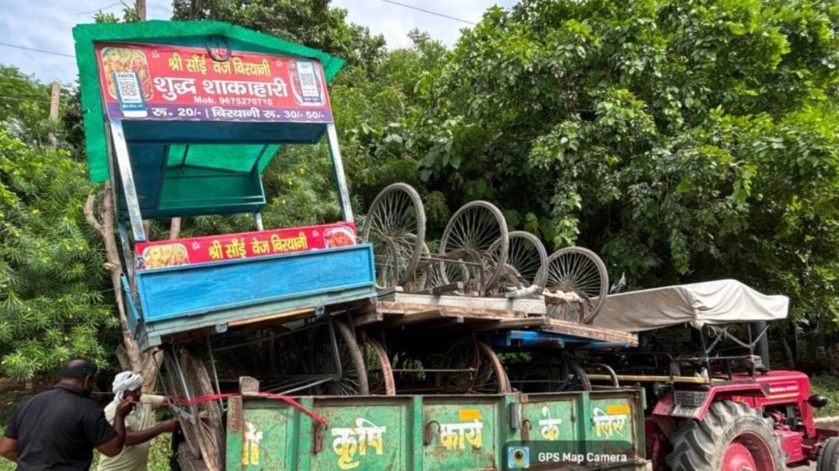 ncr gurugram encroachment removed from roads carts confiscated