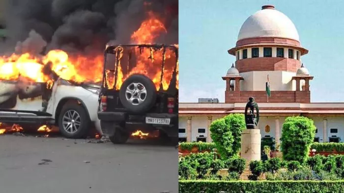 Manipur Violence मणिपुर के डीजीपी राजीव सिंह सुप्रीम कोर्ट पहुंचे।