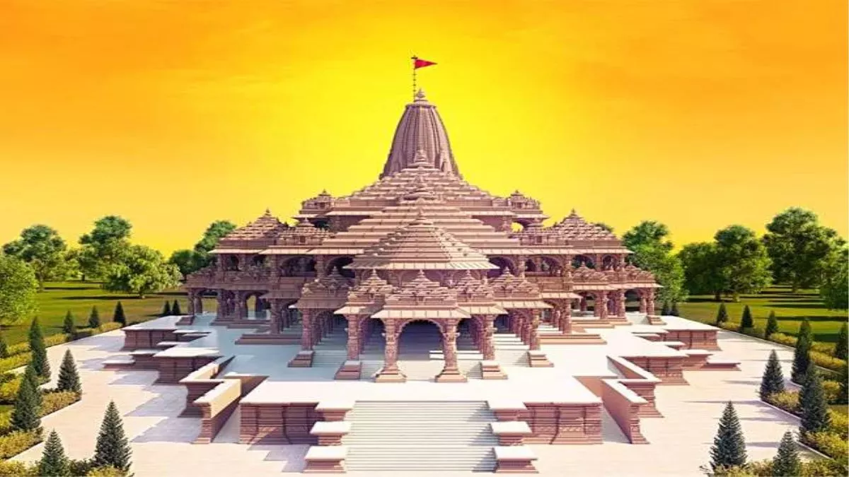 Ayodhya Ram Mandir: राम मंदिर के भूतल पर लगने लगा राजस्थान का मकराना मार्बल, सागौन की लकड़ी से बन रहे दरवाजे