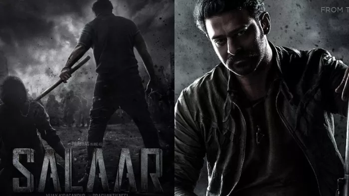 Salaar के पोस्टर पर प्रभास। फोटो- ट्विटर