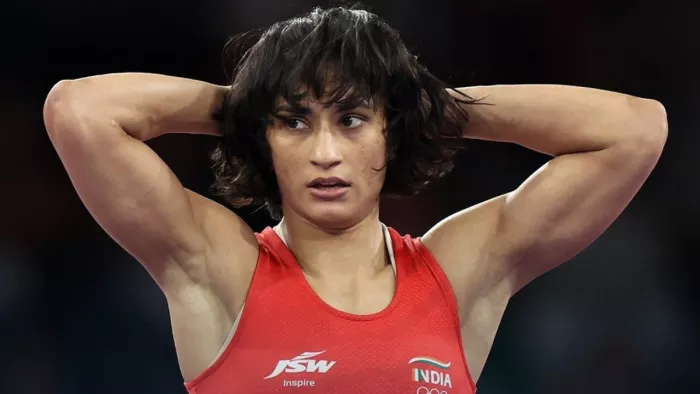विनेश फोगाट का फाइनल में पहुंचकर पदक जीतने का सपना टूटा। इमेज- सोशल मीडिया
