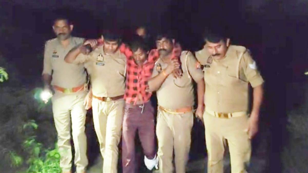 man arrested after shooting in encounter for rape 6 year old girl in hamirpur