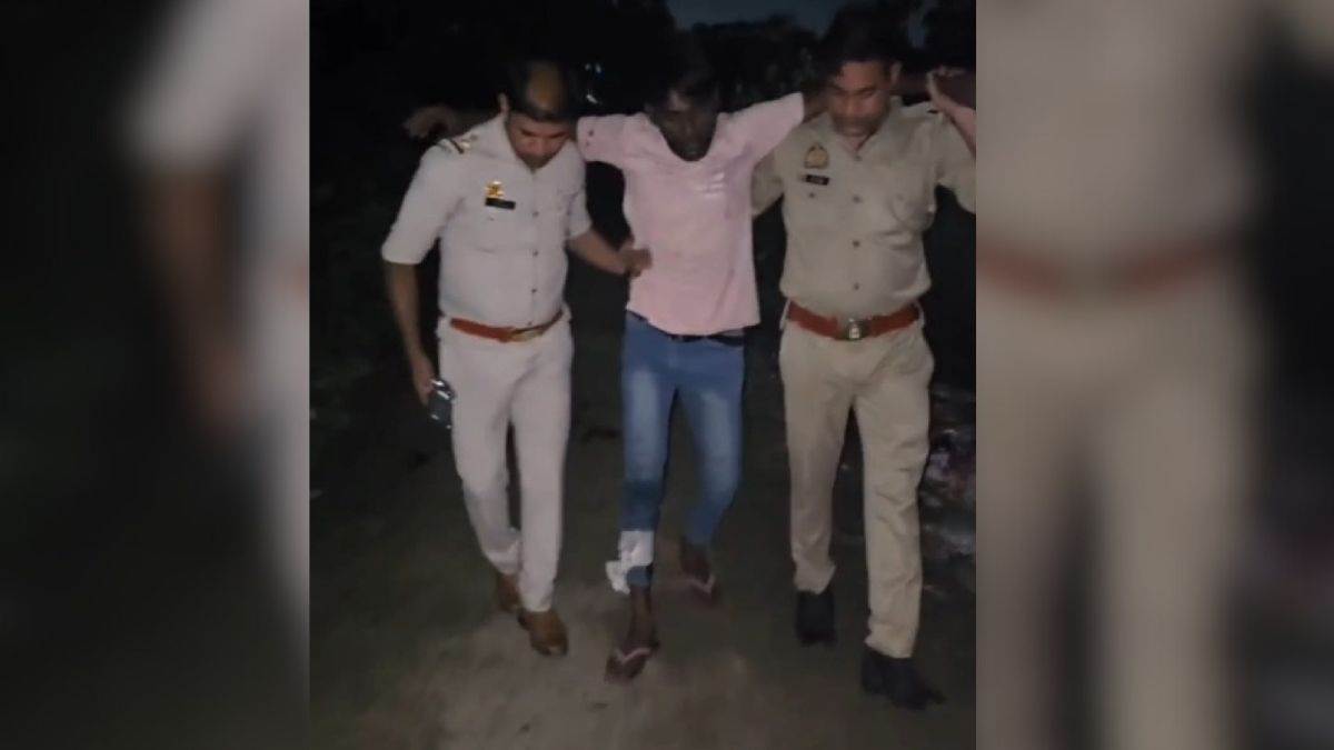 meerut news encounter between kankarkheda police and criminals three arrested