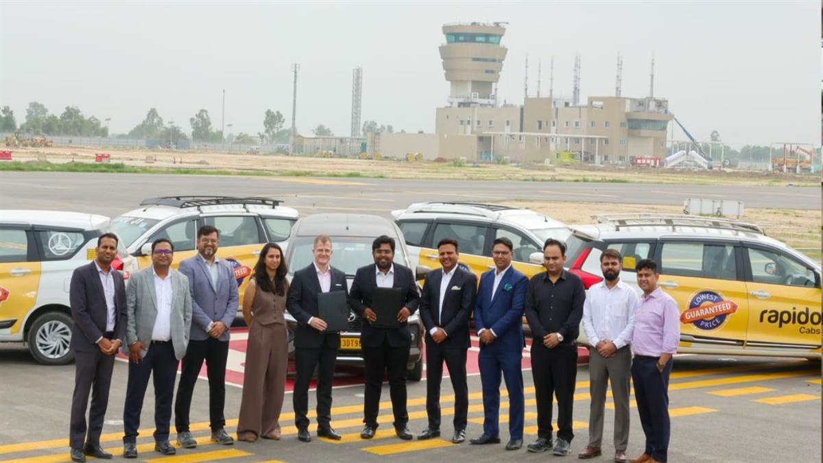 ncr noida airport partners with rapido for last mile connectivity