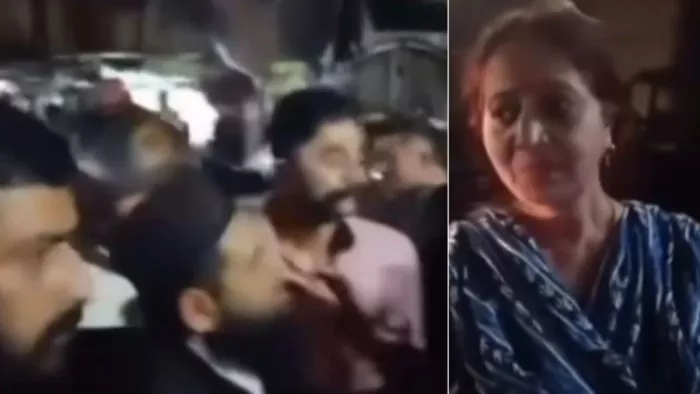 शिमला के कुसुम्पटी में मस्जिद के पास डंगा गिरने पर हुआ विवाद व धक्का देने से घायल महिला।
