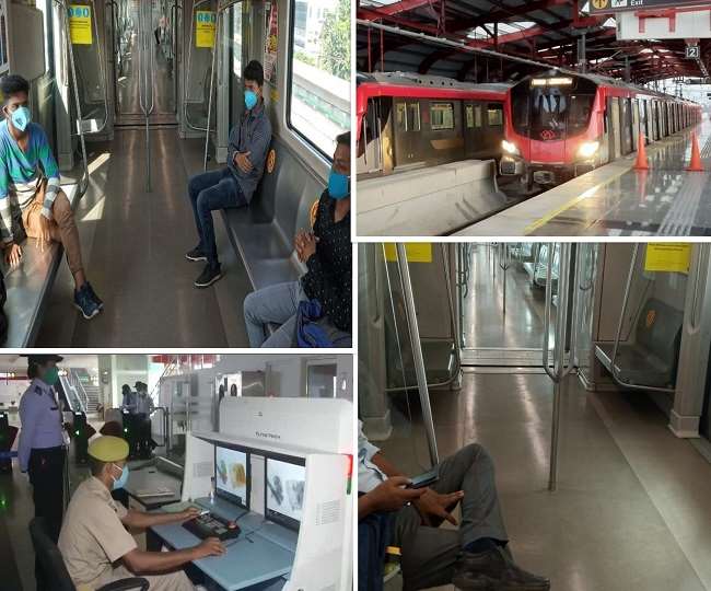 Lucknow Metro Service Resumes :Today Lucknow Metro operation starts again  after a long time of lockdown