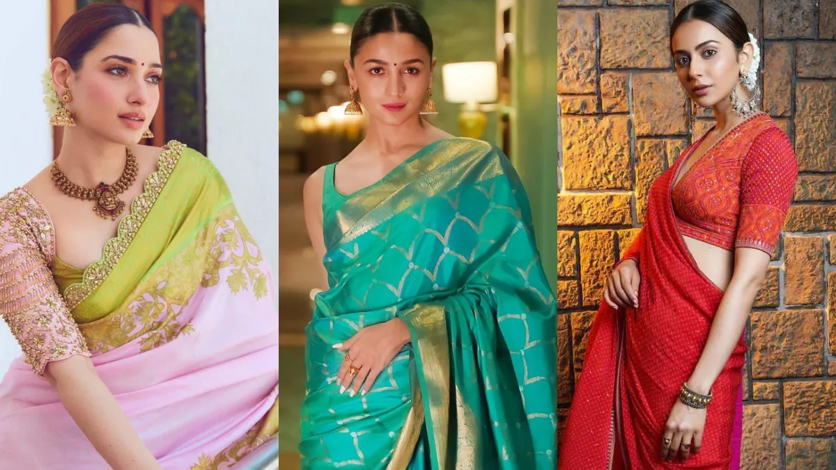 Look Slim In Saree|बनारसी साड़ी कैसे पहने|Banarasi Saree Designs | how to  look slim in banarsi saree | HerZindagi