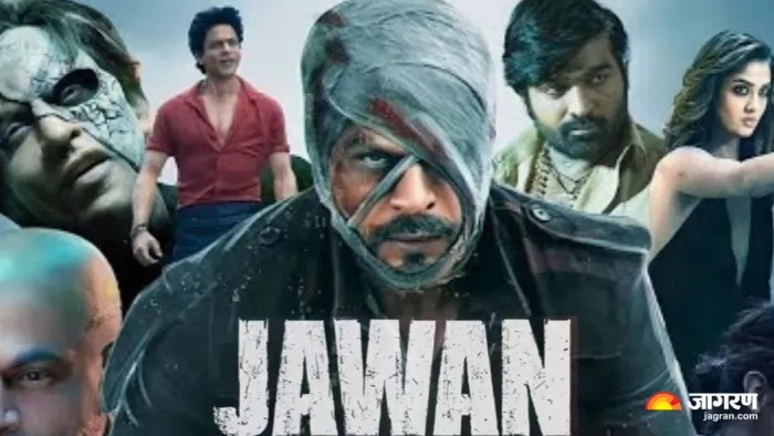 Jawan Shah Rukh Khan Film Ott Release । Photo- Dainik Jagran Graphics
