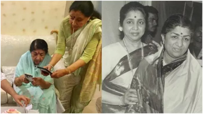 लता मंगेशकर और आशा भोंसले. फोटो क्रेडिट- एक्स प्लेटफॉर्म