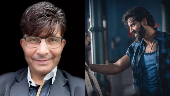 File Photo of Kamaal Rashid Khan and Hrithik Roshan. Photo Credit/ Twitter