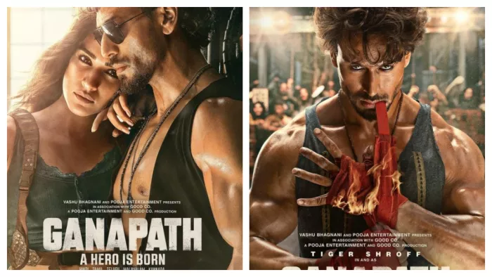 Tiger Shroff and Kriti Sanon from Ganapath: A hero is Born