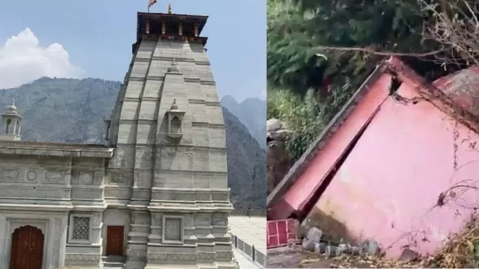जोशीमठ की तरह ही बनाया जा रहा नरसिंह देवता का मंदिर