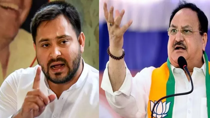 '...स्टेट है तभी न सेंटर है', जेपी नड्डा के बयान पर हमलावर हुए तेजस्वी यादव। (फाइल फोटो)