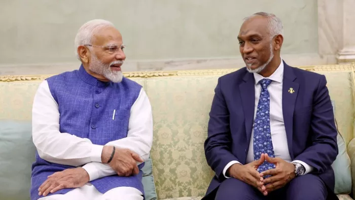 Mohamed Muizzu In India: भारत के दौरे पर हैं मालदीव के राष्ट्रपति।