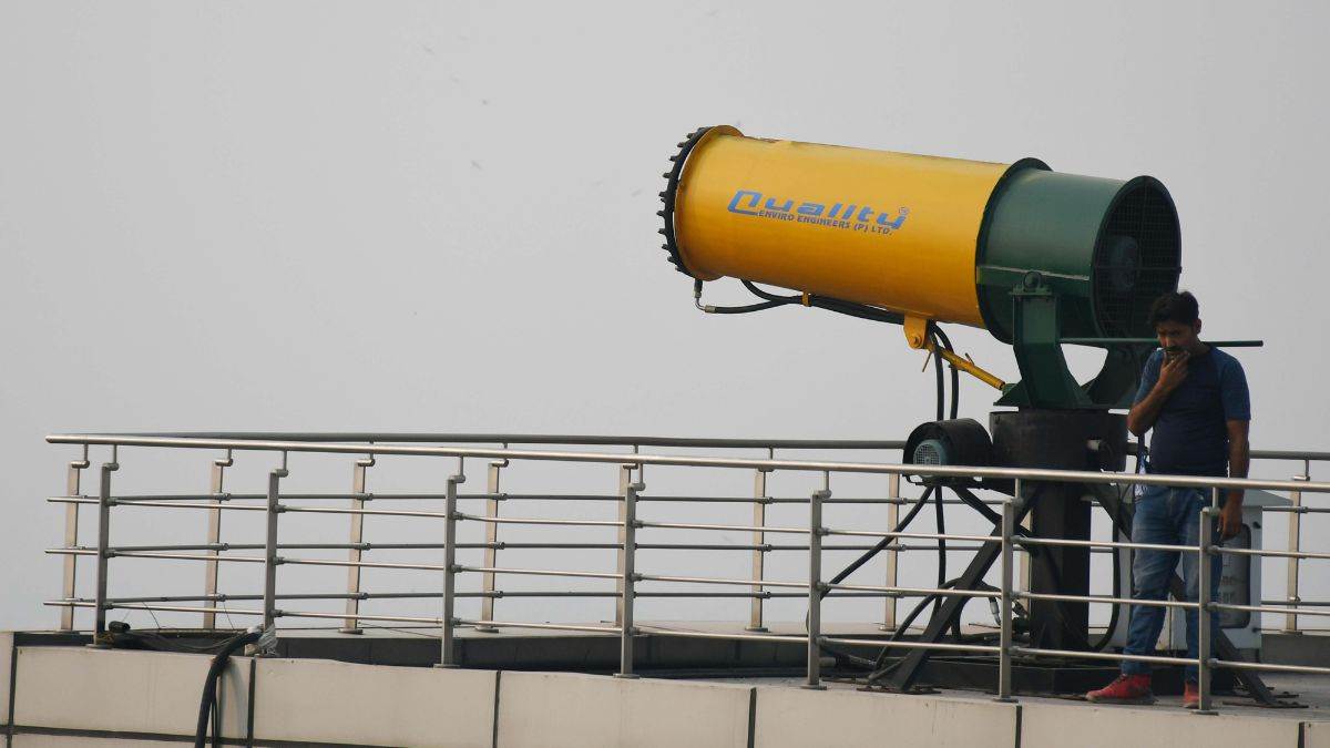 ncr anti smog gun to combat pollution in dharuhera rewari news