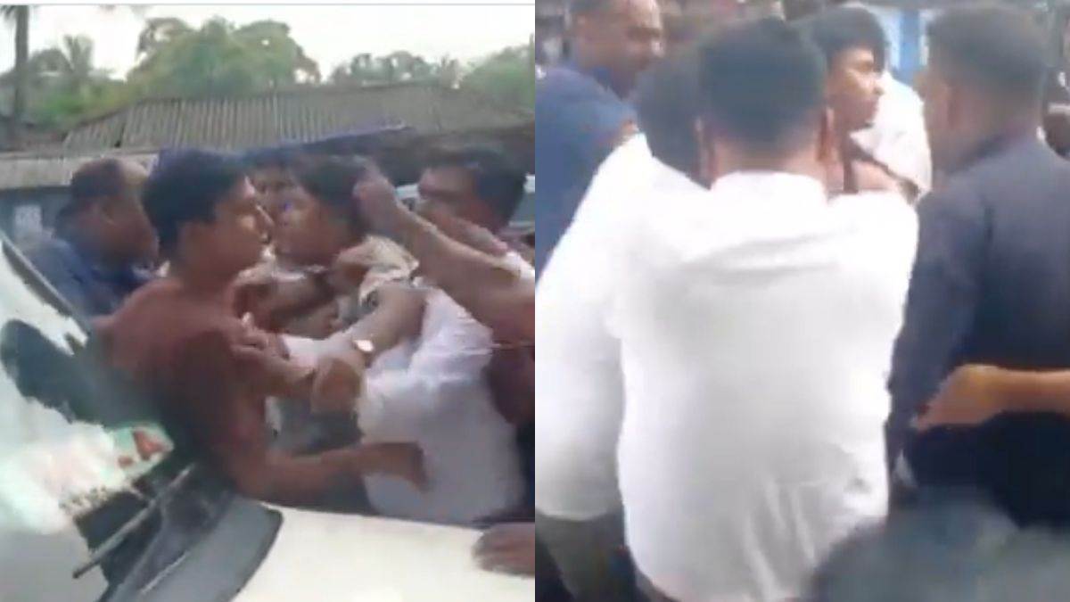 bjp mla attacked in west bengal clashes erupt during flood relief distribution