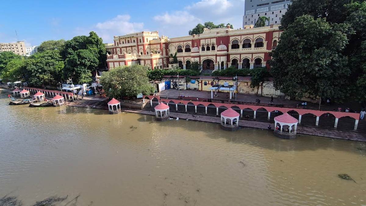 patna municipal corporation busy in preparations for chhath mahaparva challenge due to excess water in ganga how will the arrangements for arghya be made