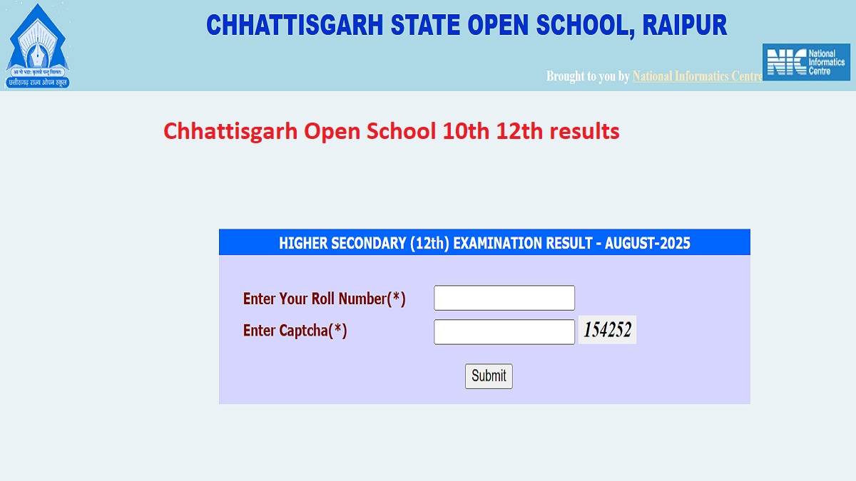 cgsos result 2025 chhattisgarh open school 10th 12th results released on sos cg nic in download marksheet in one click