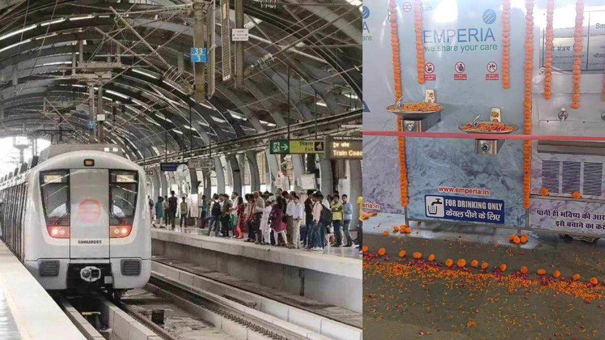 ncr delhi metro stations offer drinking water dmrc initiative