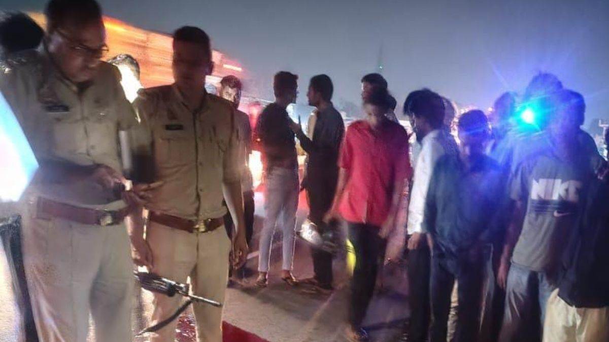 hapur city news young man dies in road accident on flyover