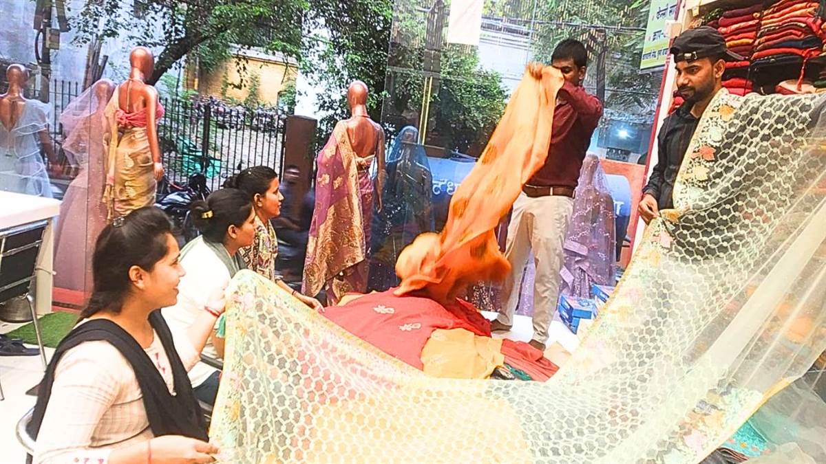 karwa chauth 2025 fashion alert women choose trendiest sarees to shine this festival