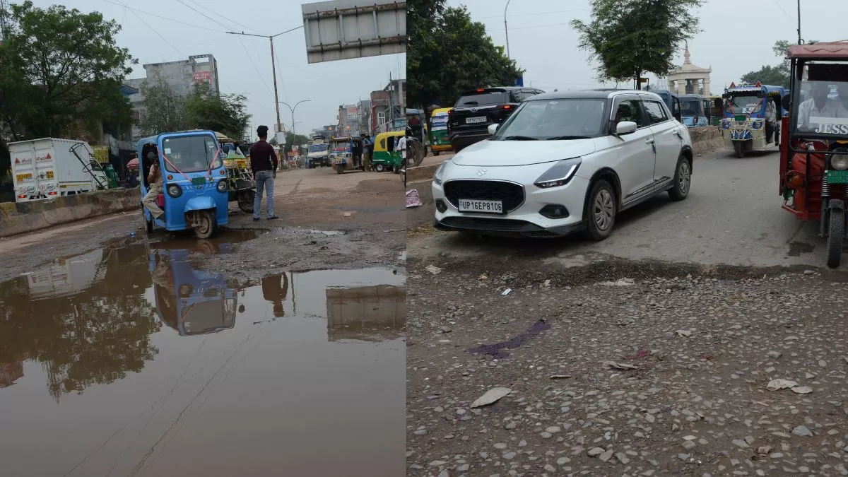 वीवीआईपी के स्वागत में चमकीं ग्रेटर नोएडा की सड़कें, गड्ढे में चल रहे आर्थिक मजबूती देने वाले